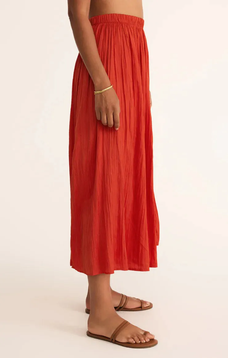 Nicoline Crinkle Midi Skirt