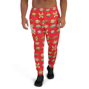 Not All Heroes Use Stairs (Men's Joggers) Comic Book Speech Bubbles Pattern