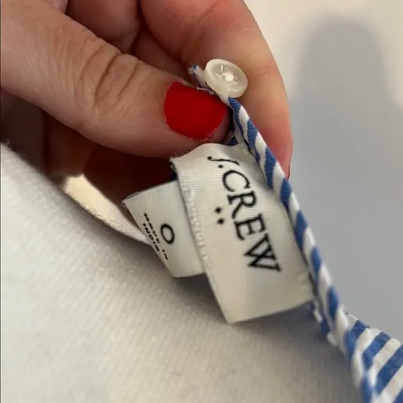 NWOT Classic J. Crew Blue and White Striped Dress
