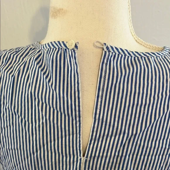 NWOT Classic J. Crew Blue and White Striped Dress