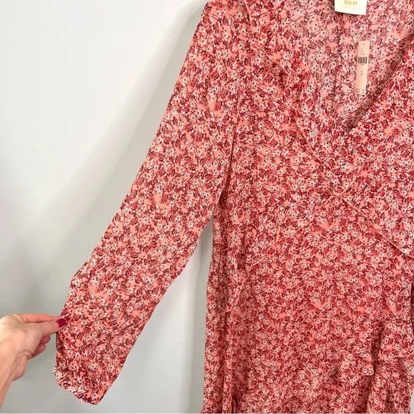 NWT! Anthropologie Maeve Sirena Ruffled Sheer Dress