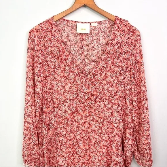 NWT! Anthropologie Maeve Sirena Ruffled Sheer Dress