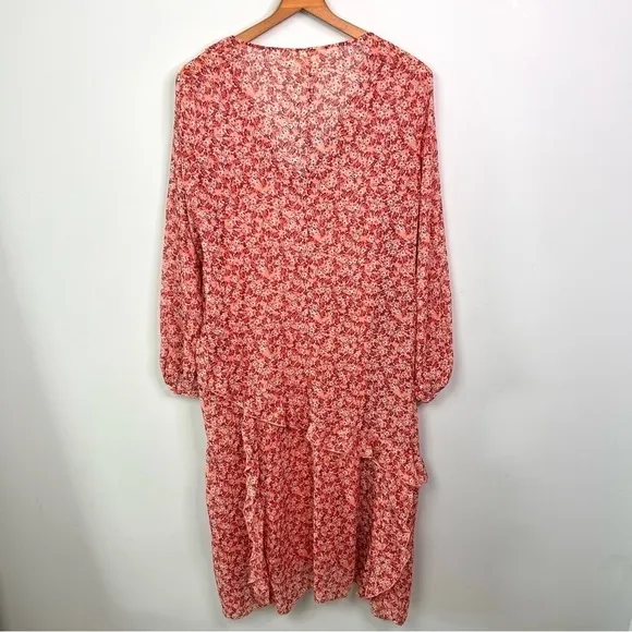NWT! Anthropologie Maeve Sirena Ruffled Sheer Dress