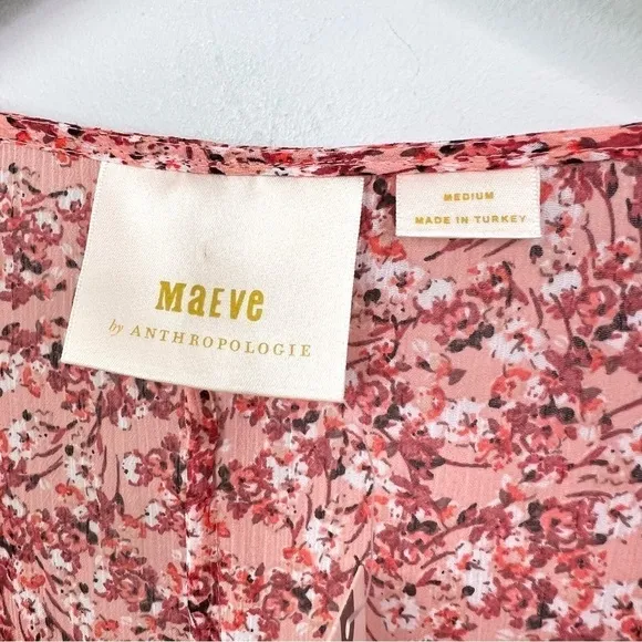 NWT! Anthropologie Maeve Sirena Ruffled Sheer Dress