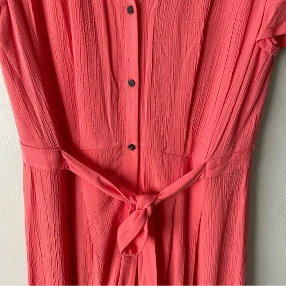 NWT LOFT Petite Vneck Midi Shirtdress Easter Spring Cottagecore