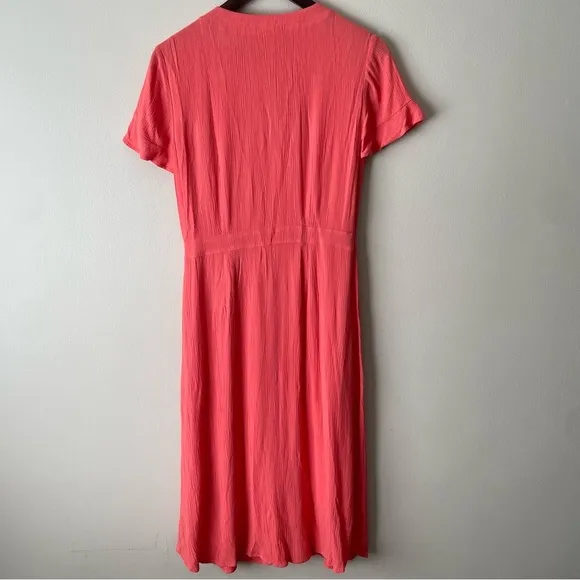 NWT LOFT Petite Vneck Midi Shirtdress Easter Spring Cottagecore