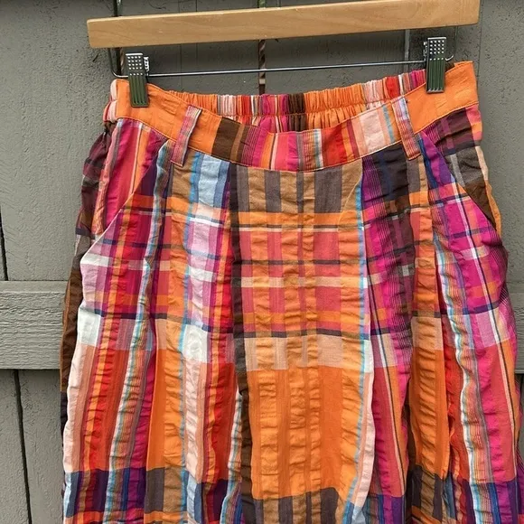 NWT Maeve Pippa Pleated Midi Skirt Anthropologie Bohemian Flowy Preppy Sz S