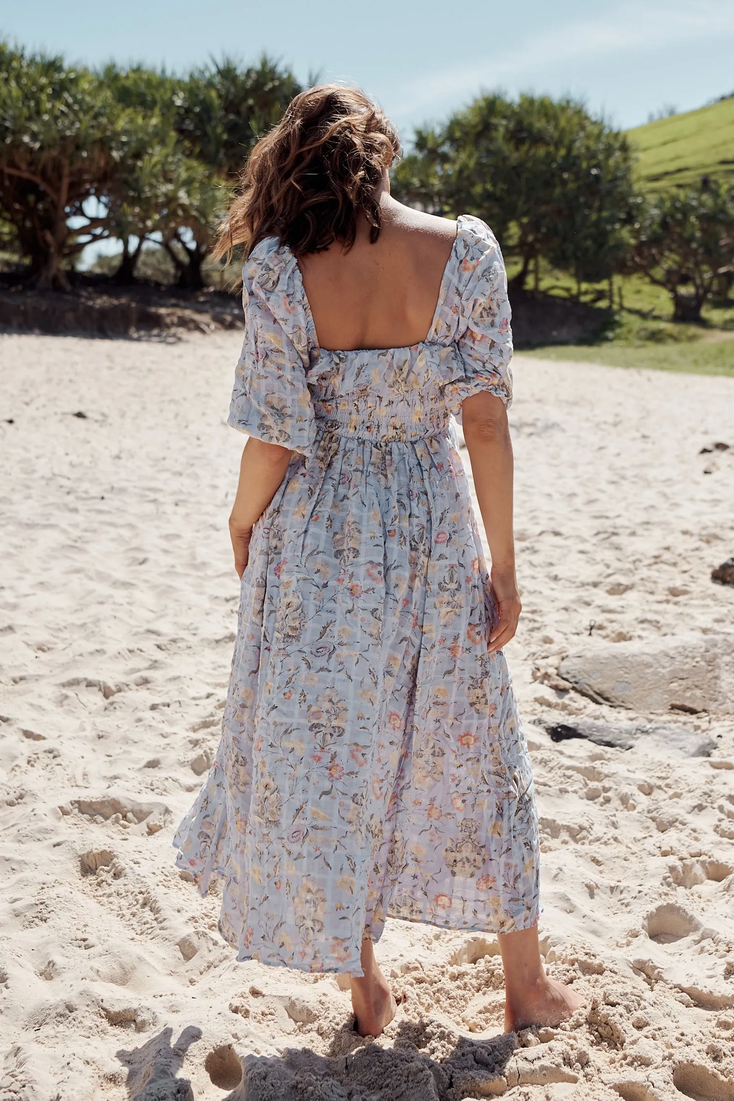 Oasis Printed Midi Dress ~ Free People