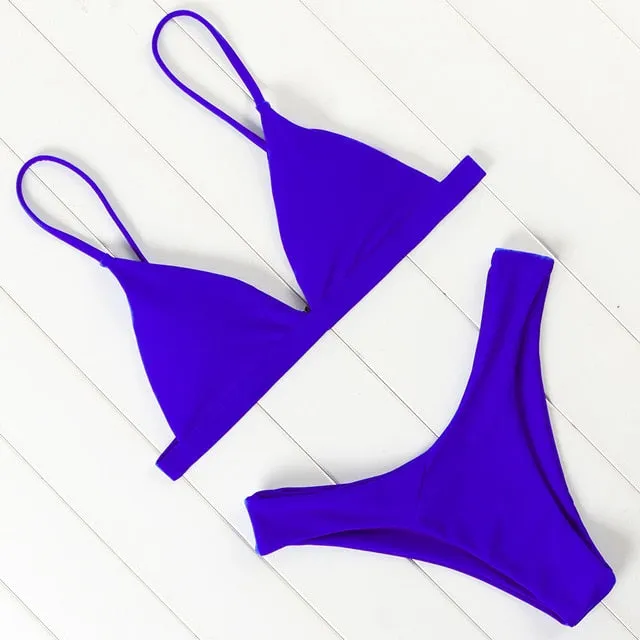 OMKAGI Swimwear Women Swimsuit Sexy Push Up Brazilian Bikini