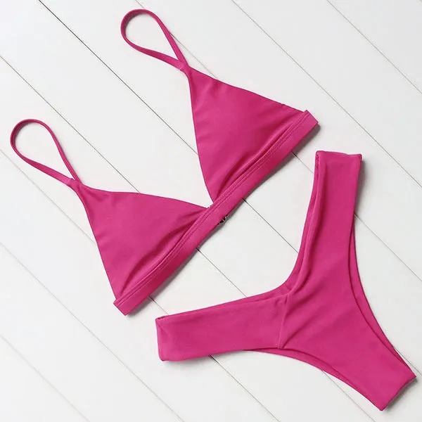 OMKAGI Swimwear Women Swimsuit Sexy Push Up Brazilian Bikini