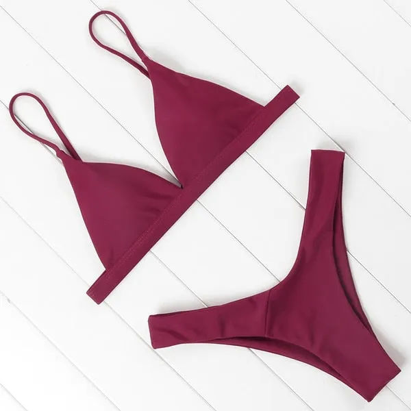 OMKAGI Swimwear Women Swimsuit Sexy Push Up Brazilian Bikini