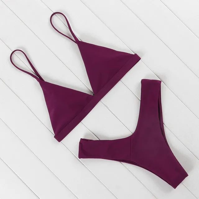 OMKAGI Swimwear Women Swimsuit Sexy Push Up Brazilian Bikini