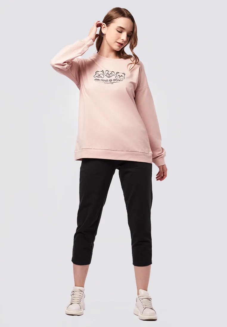Oversized Long Sleeve Graphic Sweatshirt