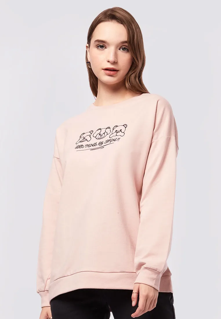 Oversized Long Sleeve Graphic Sweatshirt