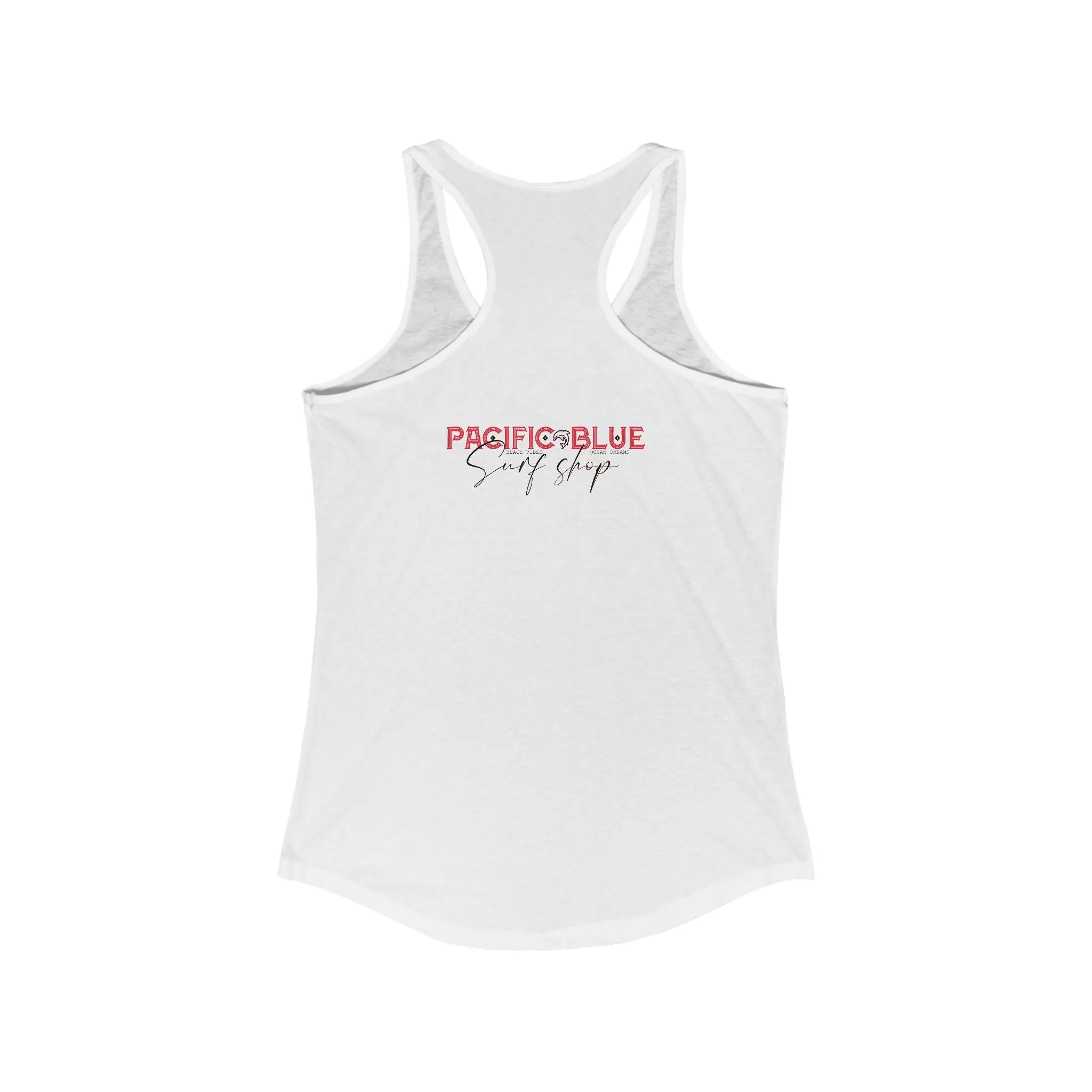 Pacific Blue Surf Shop/ Red /WCI   Racerback Tank Top