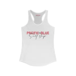 Pacific Blue Surf Shop/ Red /WCI   Racerback Tank Top