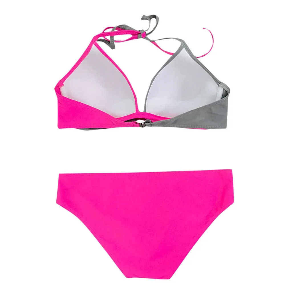 Padded Push-up Low Waist Bathing Suit Two Pieces Swimwear