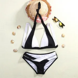 Padded Swimwear Women Fashion Neoprene Bikini Woman New Summer  Swimsuit Bath Suit Push Up Bikini set Bathsuit Biquini