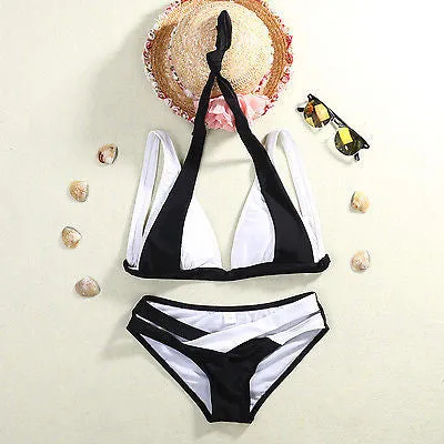 Padded Swimwear Women Fashion Neoprene Bikini Woman New Summer  Swimsuit Bath Suit Push Up Bikini set Bathsuit Biquini