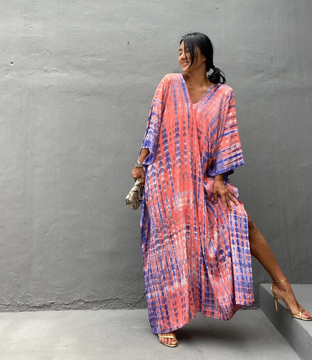 Paisley || Cotton Beach Cover-up Robe Dress
