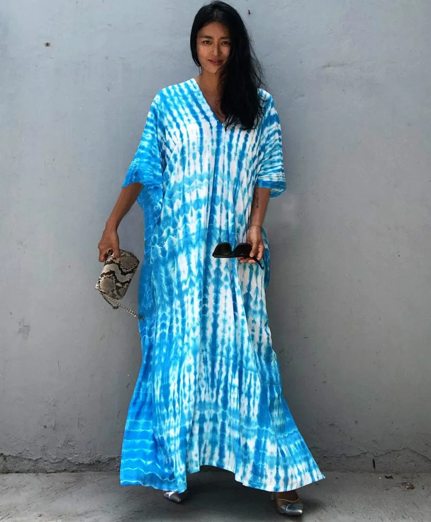 Paisley || Cotton Beach Cover-up Robe Dress