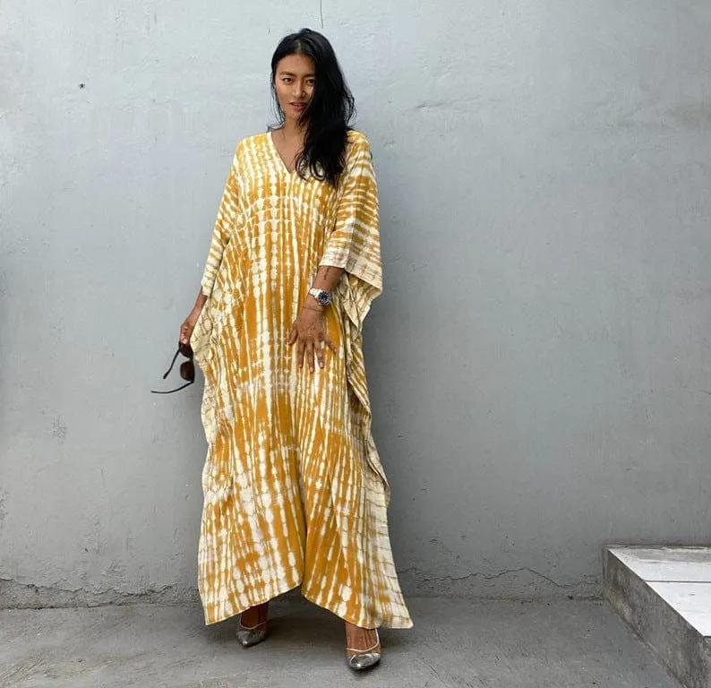 Paisley || Cotton Beach Cover-up Robe Dress