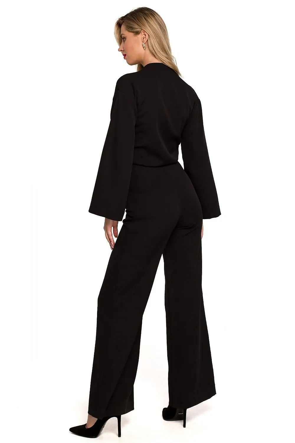 Phenomenal flared long sleeves jumpsuit