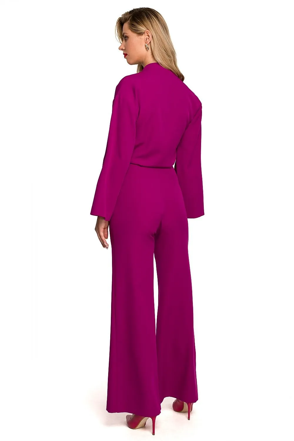 Phenomenal flared long sleeves jumpsuit