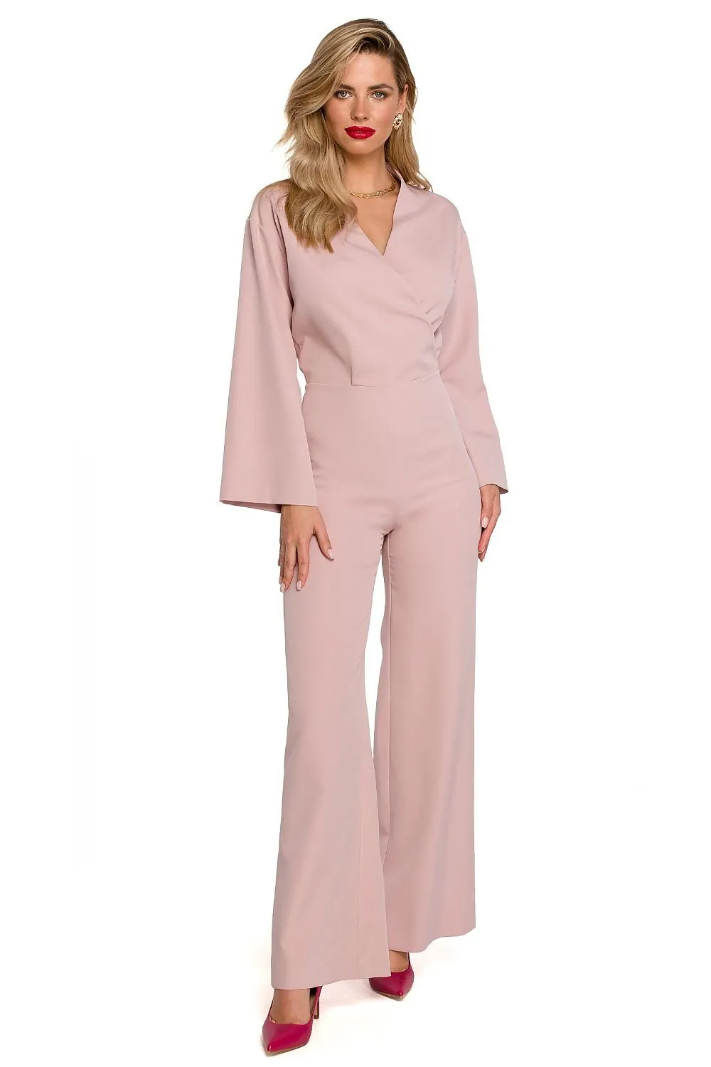 Phenomenal flared long sleeves jumpsuit