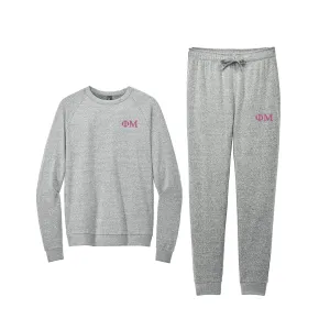 Phi Mu Tri Fleece Jogger Set