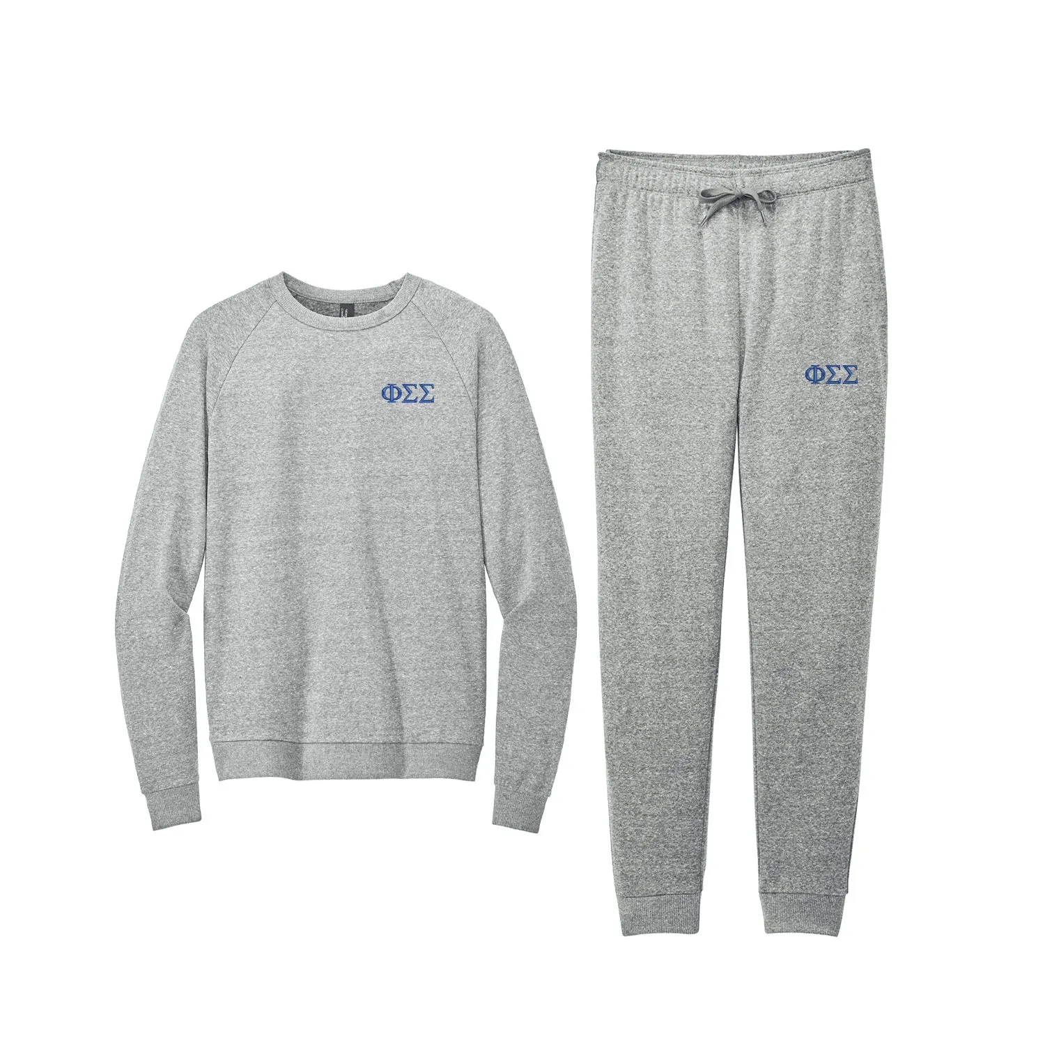 Phi Sigma Sigma Tri Fleece Jogger Set
