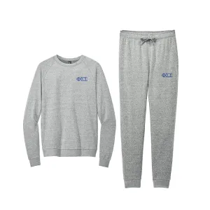 Phi Sigma Sigma Tri Fleece Jogger Set