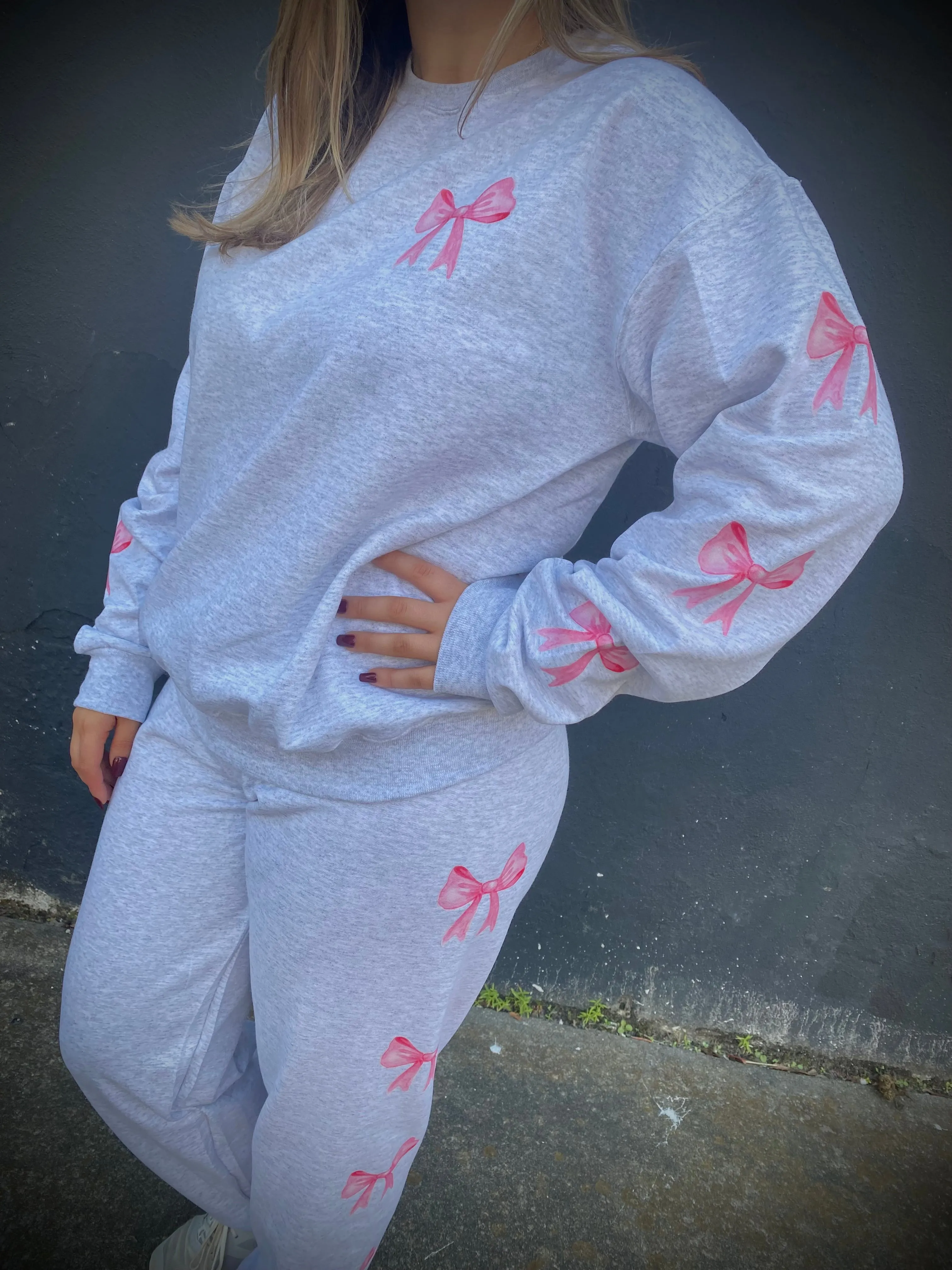 Pink Bow Joggers