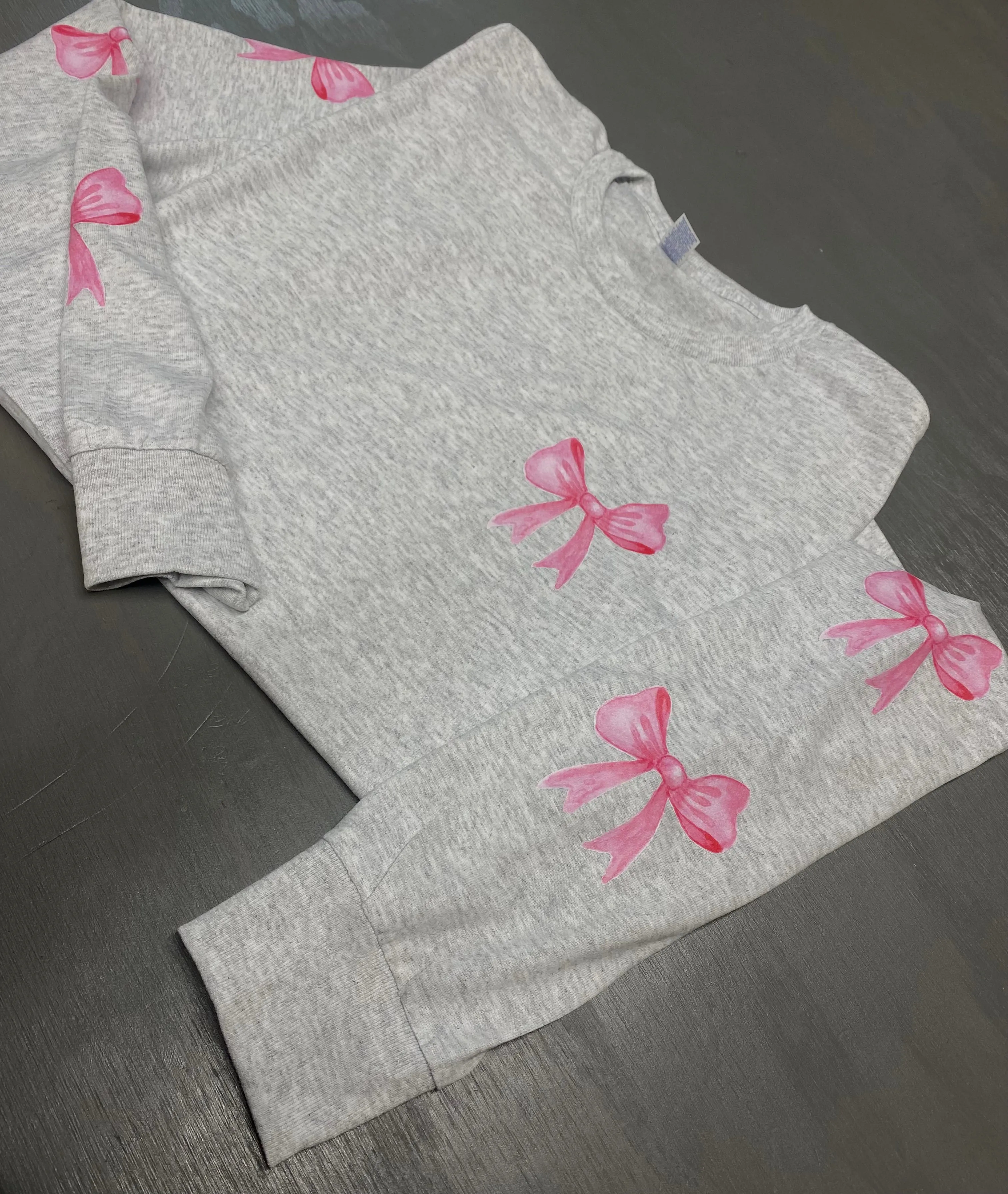 Pink Bow Joggers