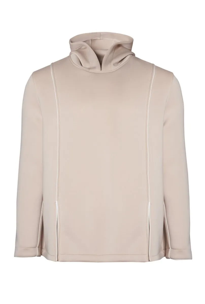 Piping Hoodie : Nude