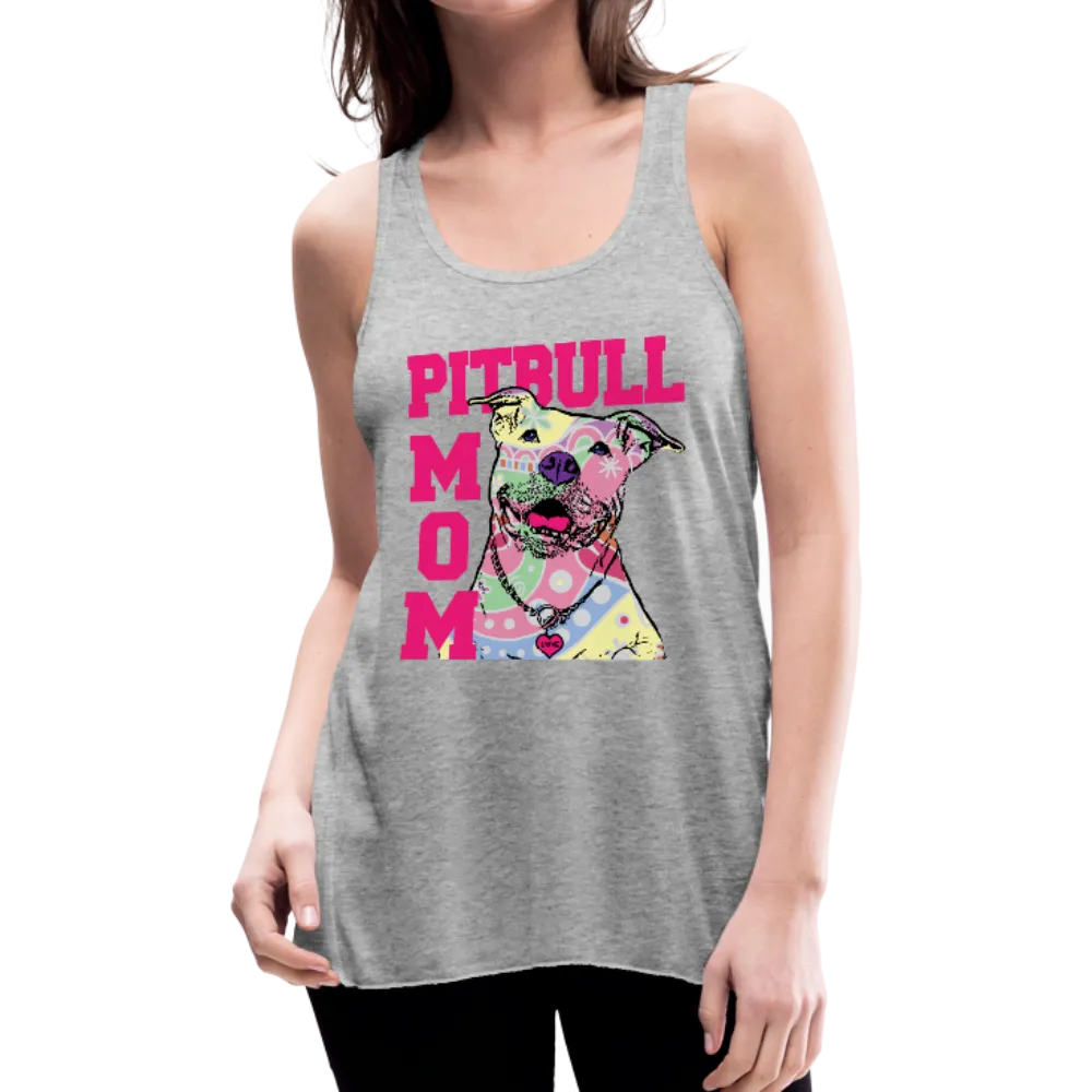 Pitbull Mom Women's Flowy Tank Top by Bella (CK1378)