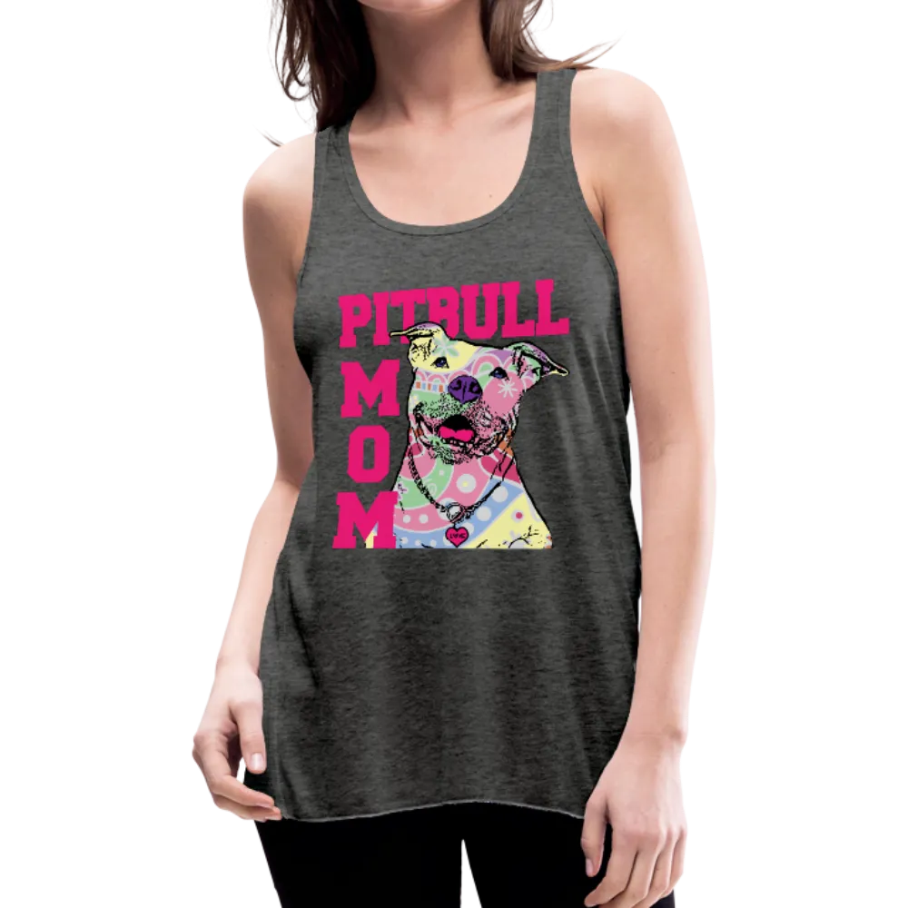 Pitbull Mom Women's Flowy Tank Top by Bella (CK1378)