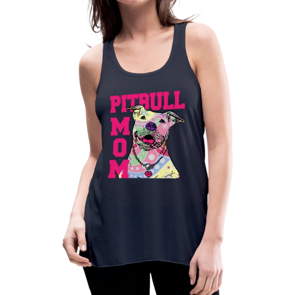Pitbull Mom Women's Flowy Tank Top by Bella (CK1378)