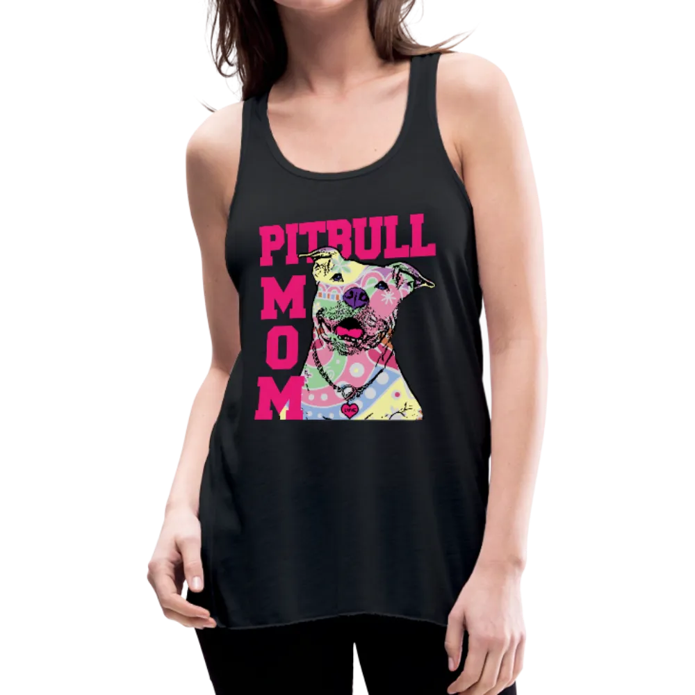 Pitbull Mom Women's Flowy Tank Top by Bella (CK1378)