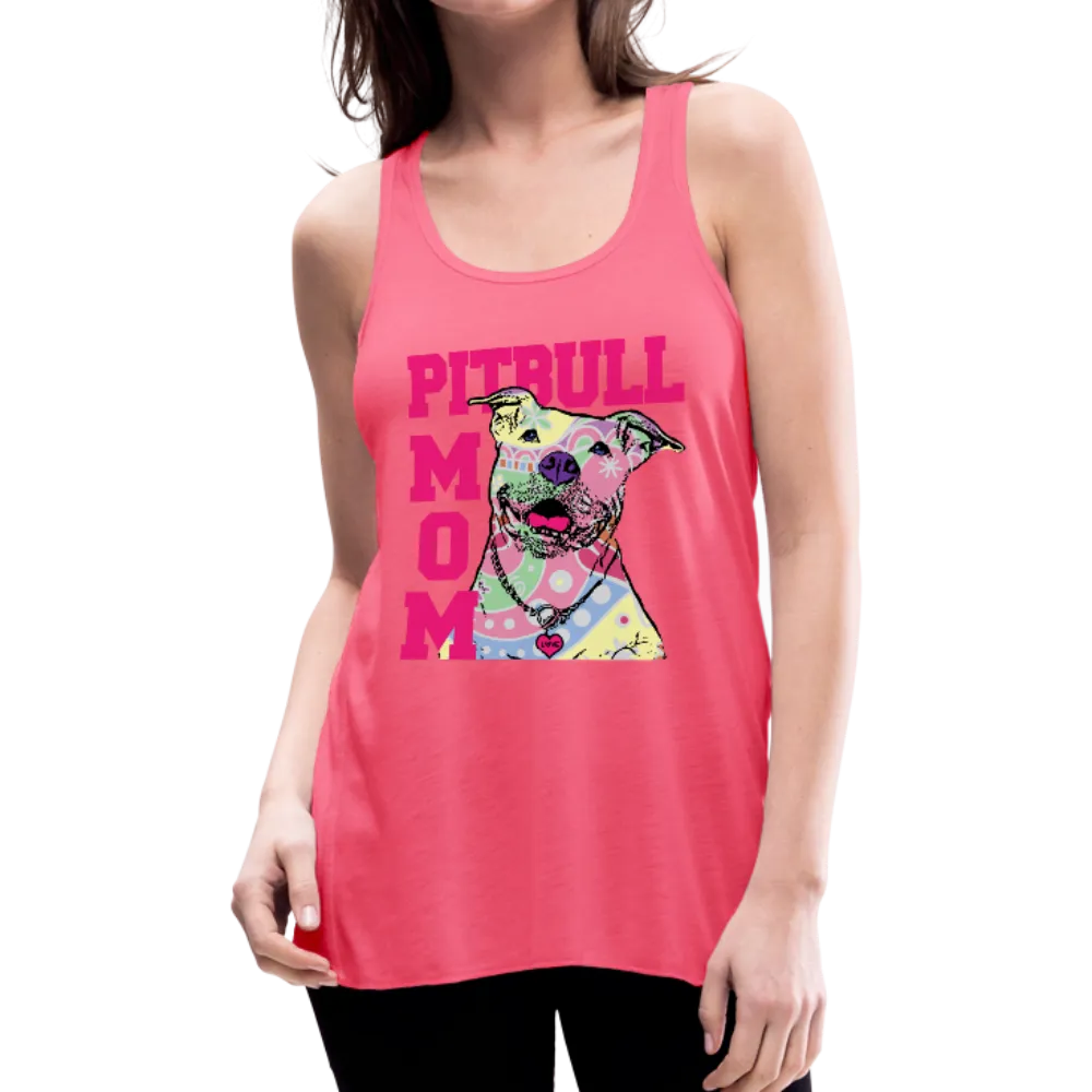 Pitbull Mom Women's Flowy Tank Top by Bella (CK1378)