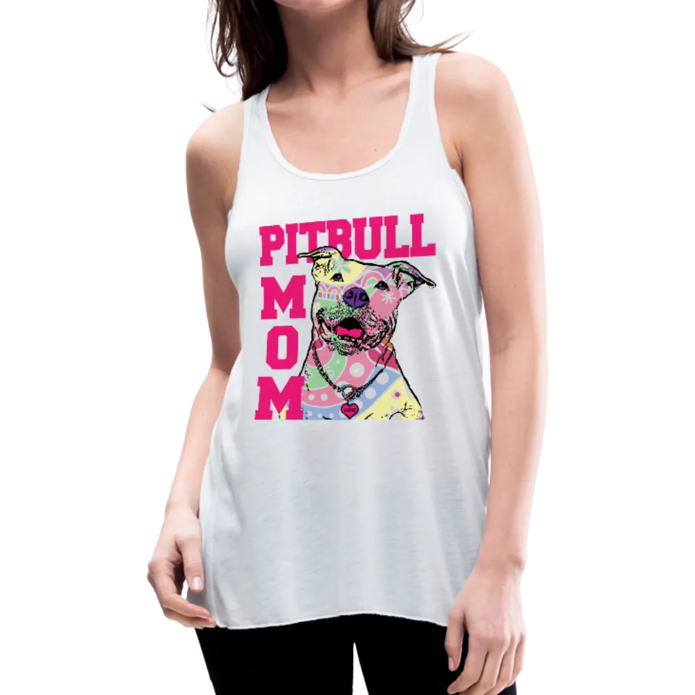 Pitbull Mom Women's Flowy Tank Top by Bella (CK1378)
