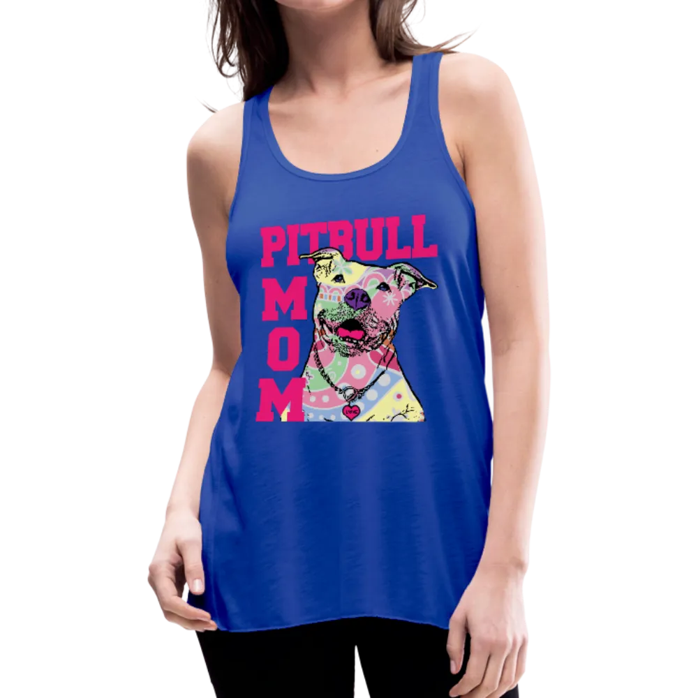 Pitbull Mom Women's Flowy Tank Top by Bella (CK1378)