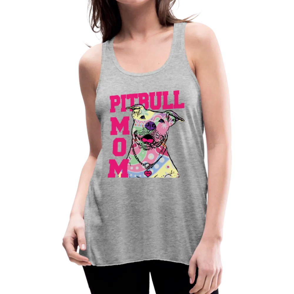 Pitbull Mom Women's Flowy Tank Top by Bella (CK1378)