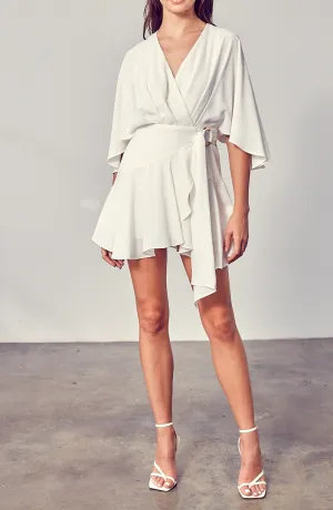 Pleat Wrap Romper