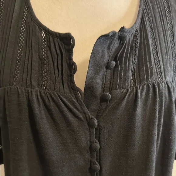 Pleated Button-Front Shift Dress by Madewell