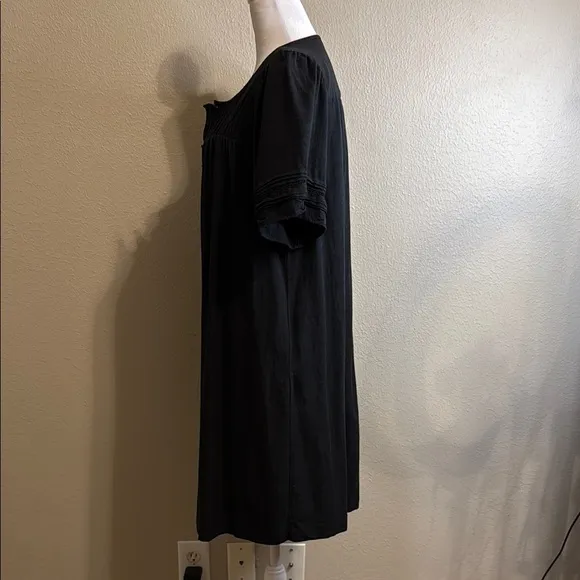 Pleated Button-Front Shift Dress by Madewell