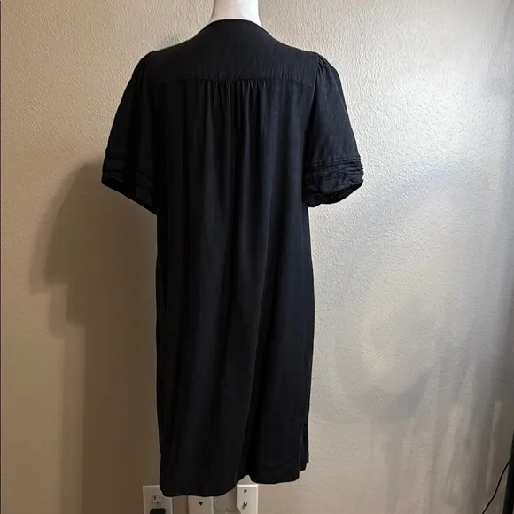 Pleated Button-Front Shift Dress by Madewell