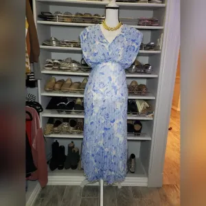 Pleated Chiffon Dress