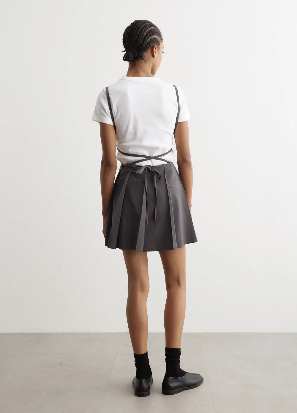 Pleated Mini Dress