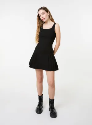 Pleated Mini Dress